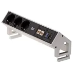 Prailginimo blokas Bachmann DESK 2 3x Schuko 2x CAT6 1x HDMI 1x USB 3.0 902.502