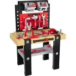 NEO TOOLS Mini vaiki&scaron;kas įrankių dirbtuvių rinkinys 3-in-1 lagaminas kuprinė darbo stalas su 40+ priedų, žaislinis grąžtas, įrankiai, veržlės ir varžtai, 3+ metams