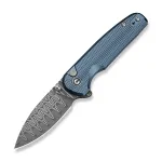 CIVIVI Mini Shakan Damascus mėlynas sulankstomas peilis