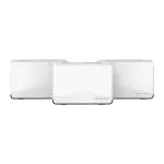 Mercusys Halo H27BE (3 vnt.) BE3600 Wi-Fi 7 Mesh tinklas visam namui, dviejų dažnių 688 + 2880 Mbps, MU-MIMO, 1x 2,5 Gbps + 2x 1 Gbps jungtys, vidinės antenos, iki 650 m2