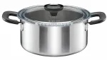 Fiskars Functional 1080828 nerūdijančio plieno puodas su dangčiu, 3 l