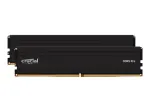 Crucial - DDR5 - Kit - 32 GB: 2 x 16 GB - DIMM - 288-PIN 6000 MHz / PC5-48000 CL48 1.1 V ungepuffert on-die ECC Schwarz