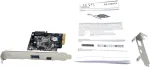 EXSYS EX-12002-2 PCIe x4 USB 3.2 Gen 2 Type-A dviejų prievadų host valdiklio plok&scaron;tė