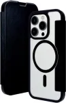 dbramante1928 Helsinki MagSafe Folio dėklas iPhone 15 Pro, juodos odos su 3 kortelių skyriais HE61CLBL1882