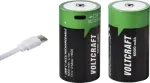 VOLTCRAFT Mono (D) Li-Ion akumuliatorius 6000 mAh 1,5 V, 2 vnt. su USB-C įkrovimu (VC-17275580)