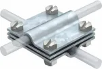 OBO Bettermann Type 254 vertikalus kryžminis sujungėjas 8-10mm apvaliems ir iki 30x4mm plok&scaron;tiems laidininkams, kar&scaron;tai cinkuotas plienas 5314038