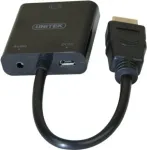 Exertis Connect 051248 VGA į HDMI adapterio kabelis 0,15 m juodas