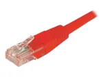 EXERTIS CONNECT Cat6 U/UTP komutacinis kabelis, RJ45, raudonas, 2 m, su fiksatoriumi 243720