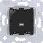 HAGER WAS4154 USB-C Power Delivery įkrovimo modulis 65W
