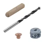 Wolfcraft 2916000 buko medienos kai&scaron;čių rinkinys 6 mm, 50 grioveliniai kai&scaron;čiai + 4 plieniniai kai&scaron;čių žymekliai