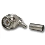 Teleg&auml;rtner TNC 90&deg; kampinis crimp ki&scaron;tukas 50 omų, skirtas RG-223/U, RG-142 B/U (J01010A0006)