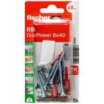Fischer 535959 DuoPower 8 x 40 RB K NV tvirtinimo rinkinys 40 mm 8 mm 1 rinkinys