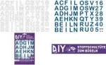 ROTH lydomos raidės DIY audinio mokykliniam kūgiui, baltos, A&ndash;Z abėcėlė, 150 x 210 mm lapas, 1 lapas 658116