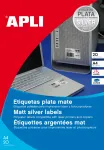 AGIPA 1227 neper&scaron;lampantės poliesterio plėvelės etiketės 105 x 148 mm baltos (1 lapas)