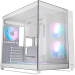 Ocypus Iota C70 ARGB White korpusas su panoraminiu stiklu, Mid-Tower