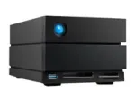 LaCie 2big Dock STLG20000400 i&scaron;orinis RAID diskų masyvas 20 TB su 2x 10 TB HDD, 2 lizdai, Thunderbolt 3, USB 3.2 Gen 2, juodos spalvos