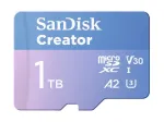 SanDisk Creator MicroSD atminties kortelė 1TB, didelis greitis iki 190 MB/s