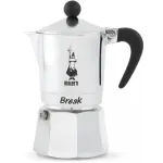 Kavos virimo aparatas BIALETTI Break 1TZ Sidabrinis &ndash; vieno puodelio moka viryklei, modelis 0005913/NP