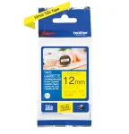 Brother TZE631S juosta etiketėms spausdinti, juoda ant geltonos, TZe, 12 mm x 4 m