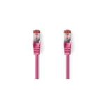 Nedis tinklo kabelis - RJ-45 (M) į RJ-45 (M) - 15,0 m - SFTP - CAT 6 - Lietas, apvalus - rožinis (CCGP85221PK150)