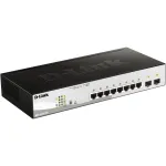 D-Link DGS-1210-10P valdomas L2 gigabito Ethernet (10/100/1000) Power over Ethernet (PoE) 1U juodas