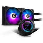 GIGABYTE AORUS WATERFORCE 280 procesoriaus vandens au&scaron;intuvas, viskas viename, juodas