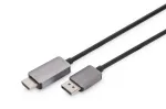 Digitus DB-340305-018-S DP&ndash;HDMI A kabelis-adapteris, 8K, 1,8 m, juodos spalvos