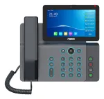 Fanvil V67 vaizdo skambučių IP telefonas, Android, 7 colių LCD ekranas, 20 linijų, Wi-Fi ir Bluetooth, su kamera, juodos spalvos