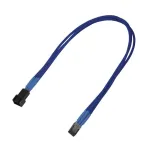 Nanoxia 900200017 ventiliatoriaus maitinimo kabelio ilgintuvas, 3 kontaktų Molex, 0,3 m, mėlynas