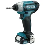 Makita TD110DSMJ - Akumuliatorinis smūginis suktuvas - Belaidis - 1/4 colio &scaron;e&scaron;iakampis antgalis - 110 N&middot;m - 2 baterijos - 10,8 V