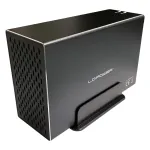 LC-POWER LC-35U3-RAID-2, I&scaron;orinis 2x 3,5 inch standžiųjų diskų korpusas su RAID, aliuminis, juodas