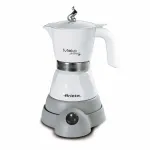 Ariete 1358 Moka Aroma elektrinis mokos kavos virimo aparatas 2/4 puodeliams, belaidis pagrindas, automatinis i&scaron;sijungimas, temperatūros palaikymas 30 min., 400 W, baltas
