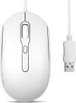 Perixx PERIMICE-222UW Pelė optinė tyli USB-A balta