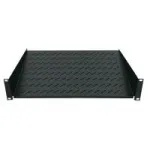 LogiLink SF2C45B 19" konsolinė lentyna, 2U, 400 mm gylio, iki 25 kg, juoda