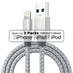 ROLINE - iPad-/iPhone-/iPod-Lade-/Datenkabel - Lightning / USB - USB Typ A, 4-polig (M) - Lightning (M) - 1 m - abgeschirmt - (USB/USB 2.0) - wei&szlig; (Pa