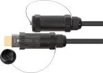 AOC Hybrid High-Speed HDMI 2.0b, stahlarmiert, 4K @60Hz, 18 GBit/s, schwarz, 70m, PYTHON Series (AOC-HP2070)