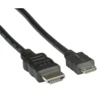VALUE HDMI High Speed Kabel mit Ethernet, HDMI ST - Mini HDMI ST 2,0m (11.99.5580)