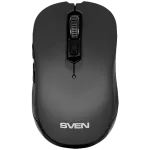 Belaidė pelė Sven RX-560SW juoda (tyli, 5+1 mygtukas, 800-1600 DPI, Soft Touch, lizdinė pakuotė)