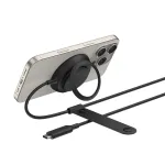 Belkin UltraCharge Qi2 25 W belaidžio įkrovimo aik&scaron;telė su atrama, juoda (WIA014HQBK)