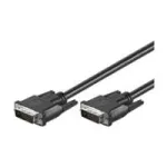 Wentronic Goobay DVI-D FullHD kabelis Dual Link, juodas, 2 m - DVI-D ki&scaron;tukas Dual-Link (24+1 kontaktas) > DVI-D ki&scaron;tukas Dual-Link (24+1 kontaktas) (50851)