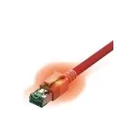EasyLan DualBoot LED jungiamasis kabelis RJ45 S/FTP Cat.6A (EA klasė) su saCon ki&scaron;tuku - LSOH - raudonas - 10 m