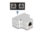 DeLOCK RJ45 Splitter T Adapter 1 x RJ45 lizdas į 2 x RJ45 lizdus Cat.5e STP