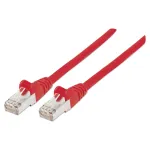 Intellinet tinklo jungiamasis laidas, Cat6, 0,5 m, raudonas, varinis, S/FTP, LSOH/LSZH, PVC, RJ45, auksuoti kontaktai, be užkliuvimų, su apsauginiu gaubteliu, viso galiojimo garantija