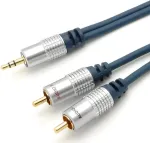 Garso kabelis ShiverPeaks 30833MHQ, 2 RCA &ndash; 3,5 mm stereo, 3,0 m