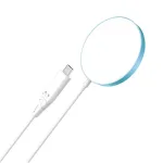 Magnetinis belaidis įkroviklis Choetech TF18-F-BE, 15 W, mėlynas