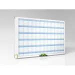 Nobo Performance 3048001 metinis planuoklis, 900 x 600 mm, 12 mėnesių, magnetinis, ra&scaron;omas, baltas