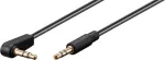 Goobay garso jungiamasis laidas AUX, 3,5 mm stereo 3-polių, plonas, CU, kampuotas (59526)