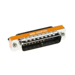 ACT D-sub Null Modem Adapterius 25 polių vyri&scaron;kas į 25 polių moteri&scaron;ką