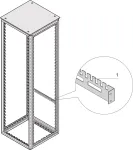 Schroff KAB.ABFANGSCHIENE 600B R7021 (21236093) &ndash; kabelio atraminis bėgelis