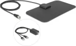 Antena DELOCK 12085 aktyvi omnidirekcinė DAB+ DVB‑T2 stiprinimas 5&ndash;25 dB